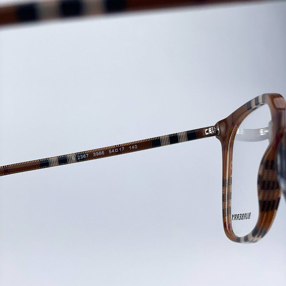Burberry BE2367 3966 Eyeglasses Check Brown Square Women - Picture 10 of 12